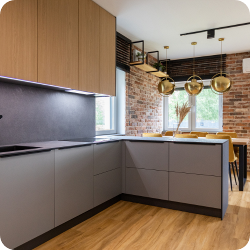 Stylowa sypialnia z garderobą